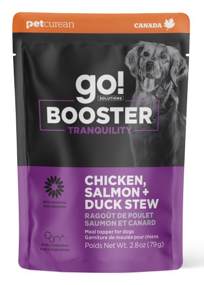 Go! Booster Tranquility Chicken, Salmon And Duck Stew Meal Topper Dog, 2.8oz