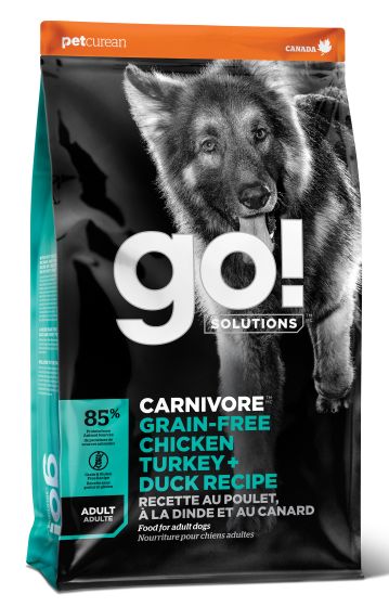 Go! Solutions Carnivore Chicken, Turkey + Duck Grain-Free Dry Dog Food, 22-lb (Size: 22-lb)