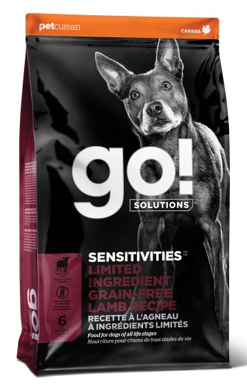 Go! Solutions Sensitivities Limited Ingredient Lamb Grain-Free Dry Dog Food, 22-lb