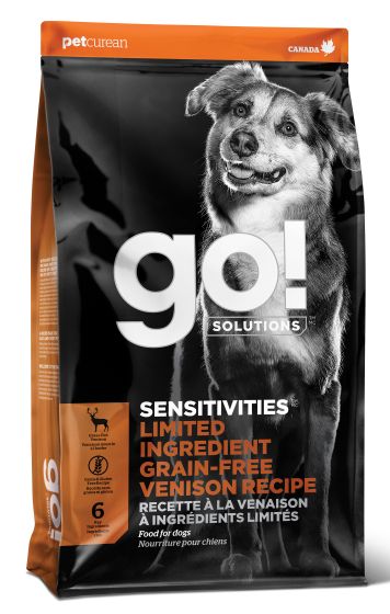 Go! Solutions Sensitivities Limited Ingredient Venison Grain-Free Dry Dog Food, 22-lb