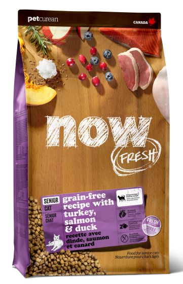 NOW FRESH Senior Recipe Grain-Free Dry Cat Food, 3-lb (Size: 3-lb)