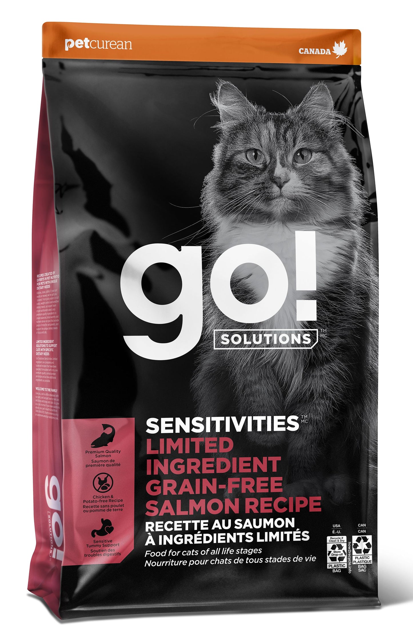 Go! Sensitivities LID Grain Free Salmon Cat, 12-lb