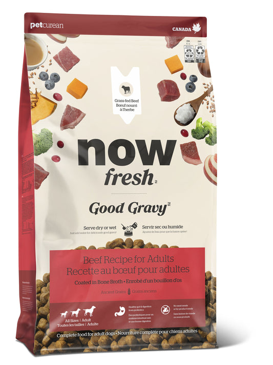 Now Fresh Good Gravy Beef Recipe With Ancient Grains Dog, 22-lb