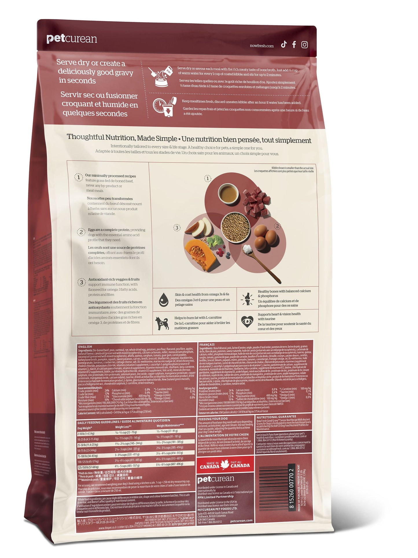 NOW FRESH  Good Gravy Beef Recipe With Ancient Grains Senior Dog, 3.5-lb