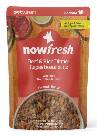 NOW FRESH Ground Beef & Rice Dinner Dog, 2.8-oz
