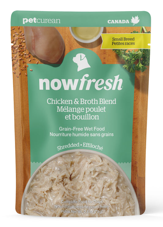 Now Fresh Grain Free Shredded Chicken & Broth Blend Small Breed Dog Food 2.8-oz pouch
