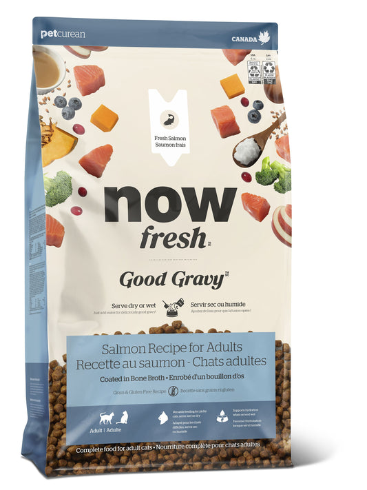NOW FRESH Good Gravy Salmon Recipe Grain Free Cat, 3-lb