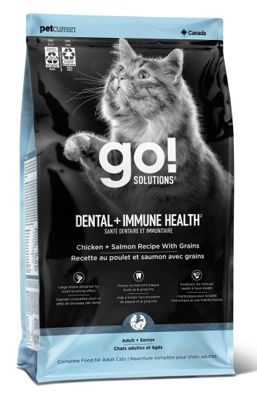 Go! Solutions Dental + Immune Health Chicken + Salmon Recipe with Grains Dry Cat Food 2.5-lb Courtice Ontario