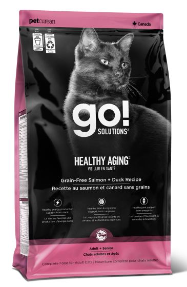 Go! Solutions Healthy Aging Grain-Free Salmon + Duck Recipe Dry Cat Food 3-lb Bowmanville Ontario