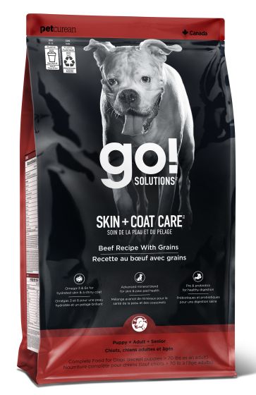 Go! Solutions Skin + Coat Care Beef Recipe with Grains Dry Dog Food 3.5-lb Bowmanville Ontario