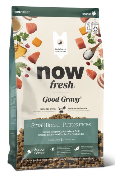 NOW FRESH Good Gravy Small Breed Senior Salmon Recipe with Ancient Grains Dry Dog Food 3.5-lb bag
