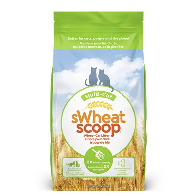 sWheat Scoop Multi-Cat Clumping Wheat-Based Cat Litter 28lb