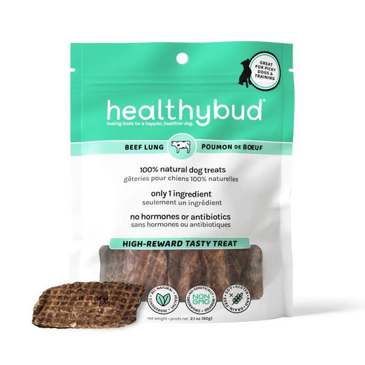Healthybud Dog Treats - Beef Lung - 60g