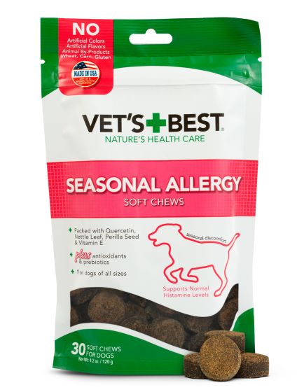 Vet's Best Seasonal Allergy Support Soft Dog Chews, 4.02oz