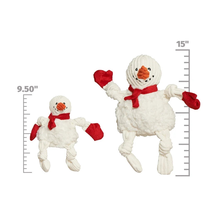 HuggleHounds Sam Snowman Knottie Holiday Dog Toy Small