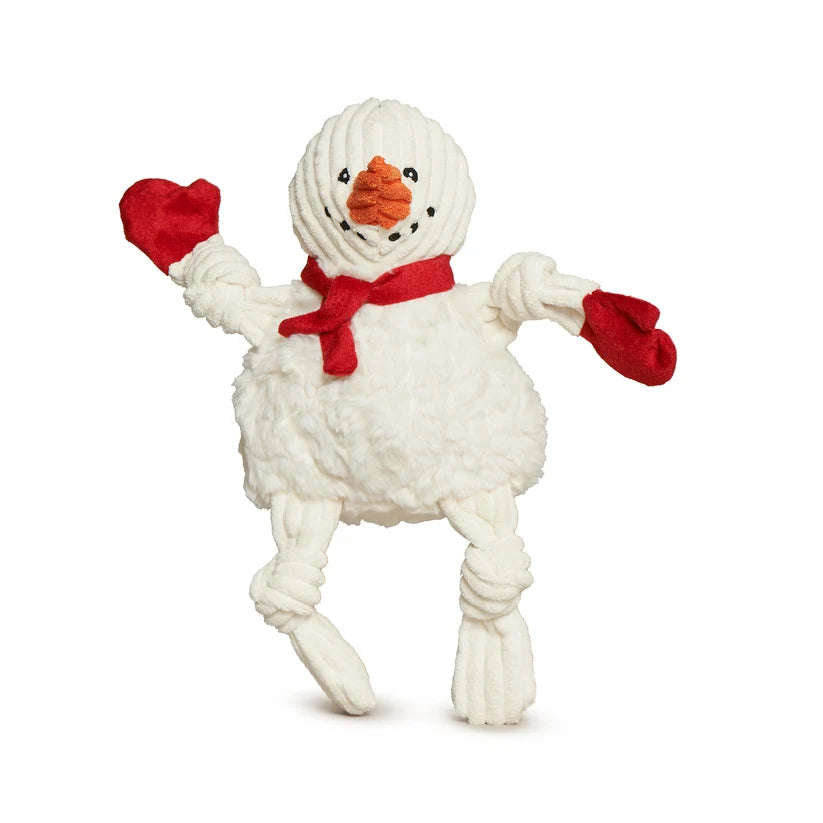 HuggleHounds Sam Snowman Knottie Holiday Dog Toy Large