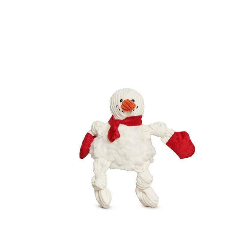 HuggleHounds Sam Snowman Knottie Holiday Dog Toy Small