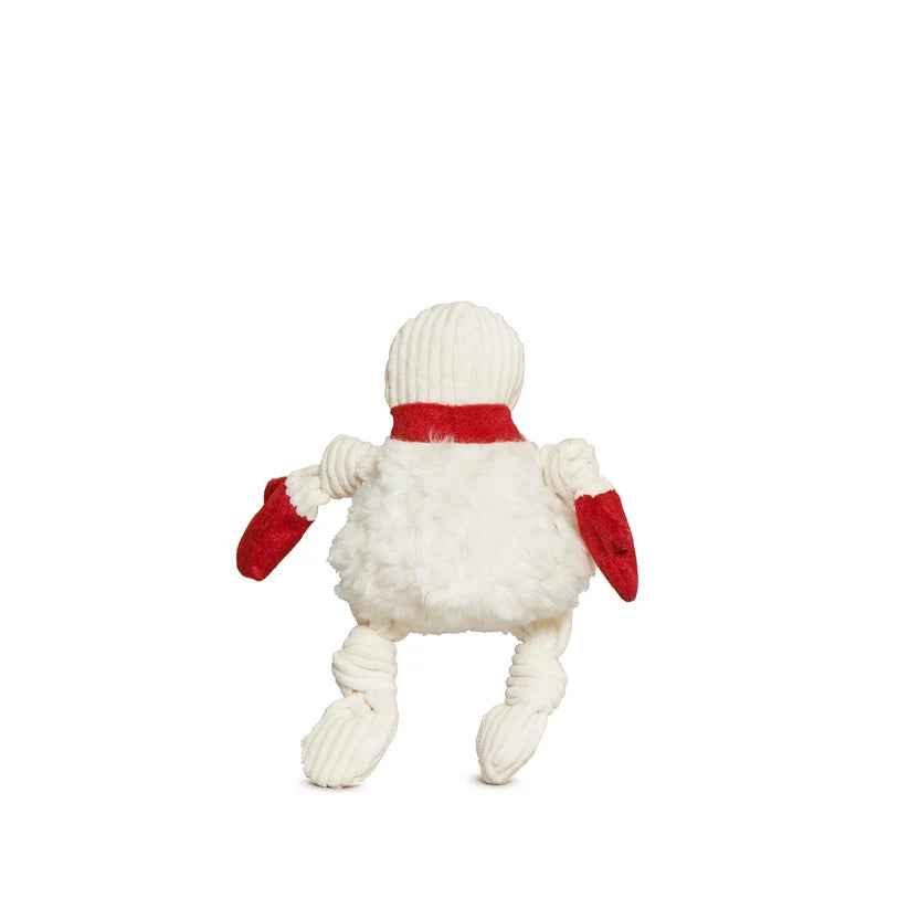 HuggleHounds Sam Snowman Knottie Holiday Dog Toy Small