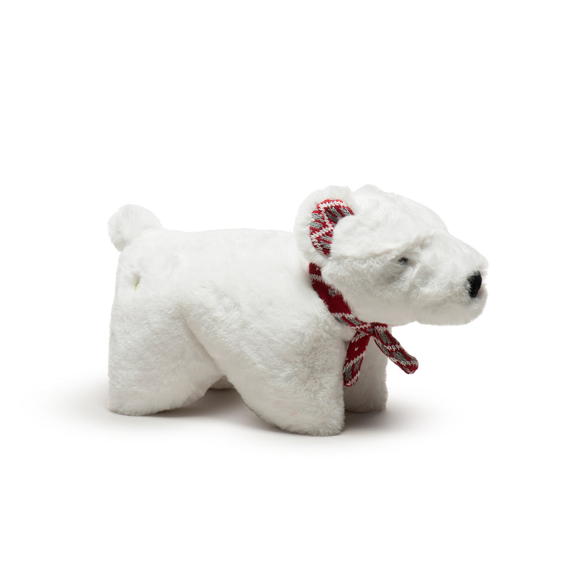 Hugglehounds Nordic Frost Squooshie™ Polar Bear Plush Dog Toy, Large