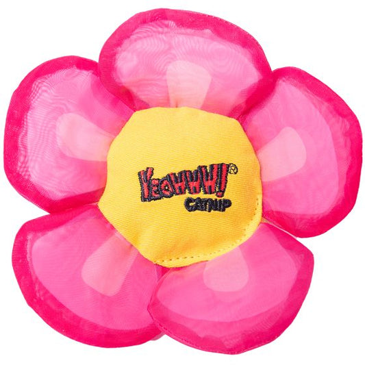 Yeowww Daisy Flower Tops Pink Cat Toy