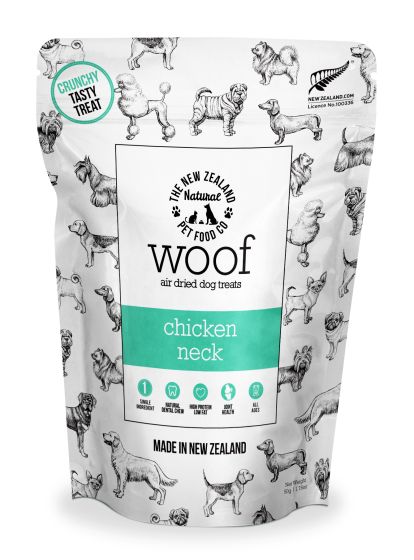 NZPF Air Dried Woof Treats - Chicken Neck - 50g