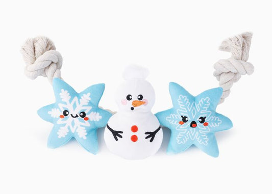HugSmart Rope Funz Happy Woofmas - Snowman Season