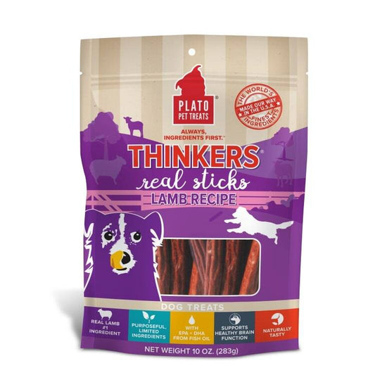 Plato Pet Treats Thinkers Lamb, 10-oz