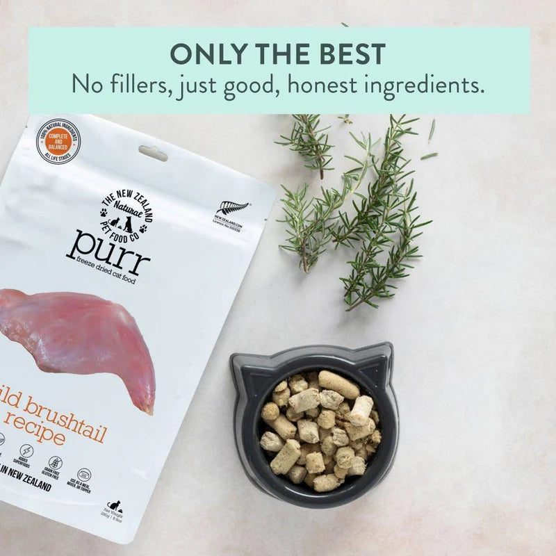 NZ Natural Purr (formerly Meow) Wild Brushtail Freeze-Dried Cat Food 50-g