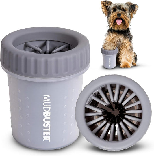 Dexas MudBuster Portable Dog Paw Cleaner, Gray, Small