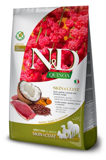 Farmina N&D Quinoa Skin & Coat Duck Dry Dog Food, 5.5-lb