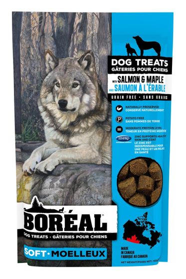 Boreal Grain-Free Salmon And Maple Dog Treats, 150-gram (Size: 150-gram)