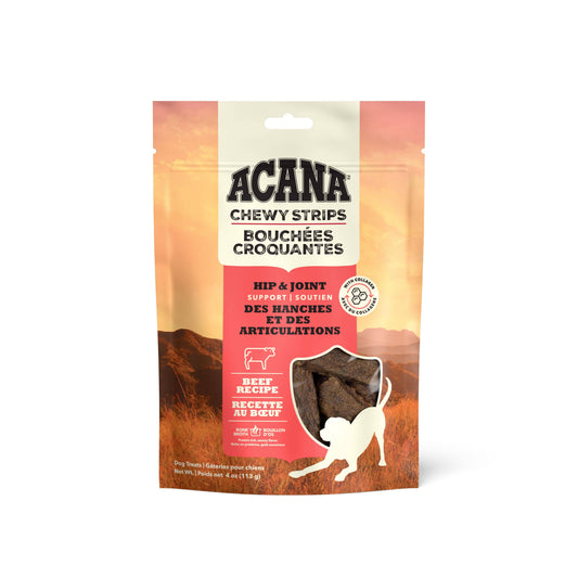 ACANA Chewy Strips Dog Treats Beef Recipe, 113-g