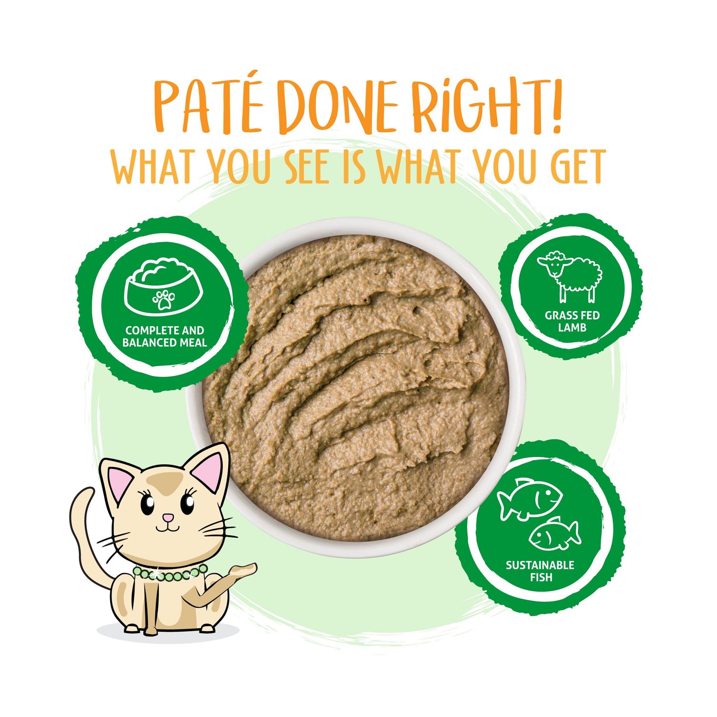 Weruva Cat Pate Let's Make a Meal Lamb & Mackerel Dinner in a Hydrating Puree Wet Cat Food Pouch, 5.5-oz (Size: 5.5-oz)