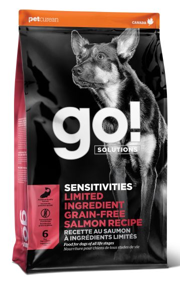 Go! Solutions Sensitivities Limited Ingredient Salmon Grain-Free Dry Dog Food, 22-lb