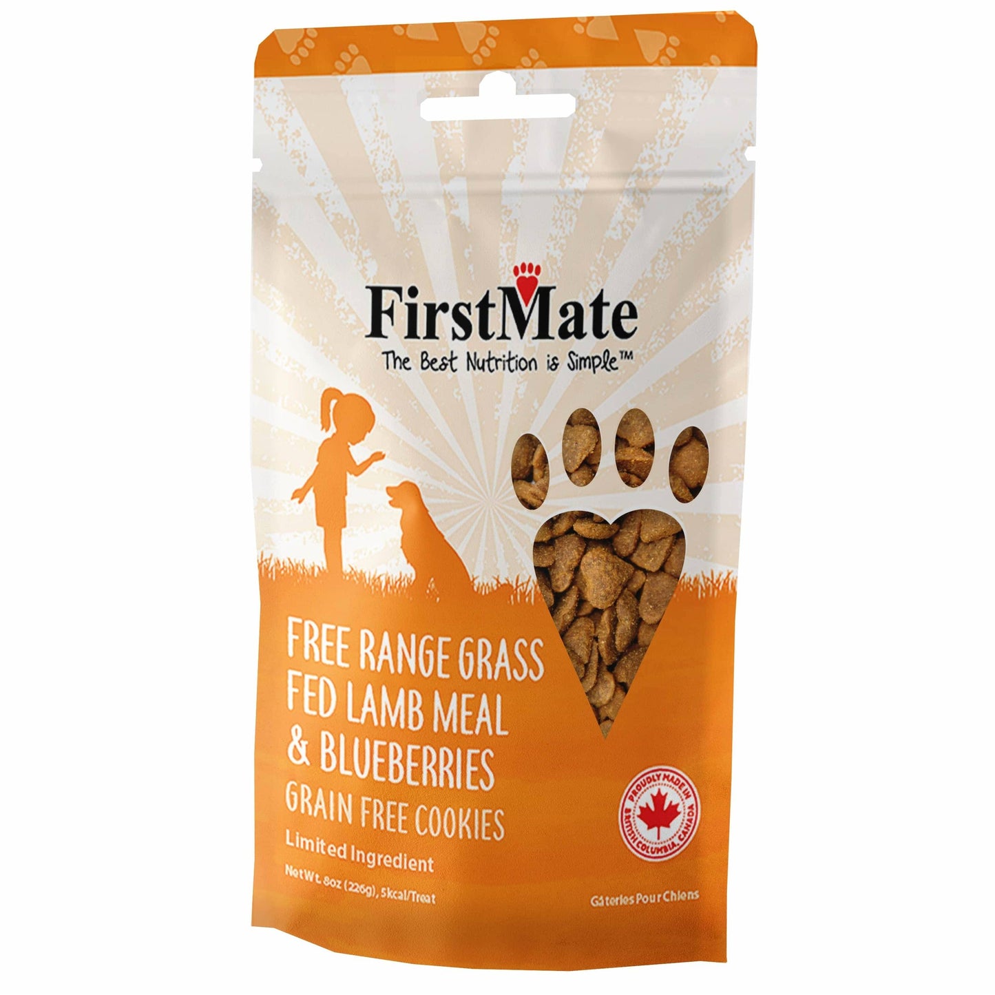 FirstMate Dog Treats Lamb with Blueberry, 8-oz