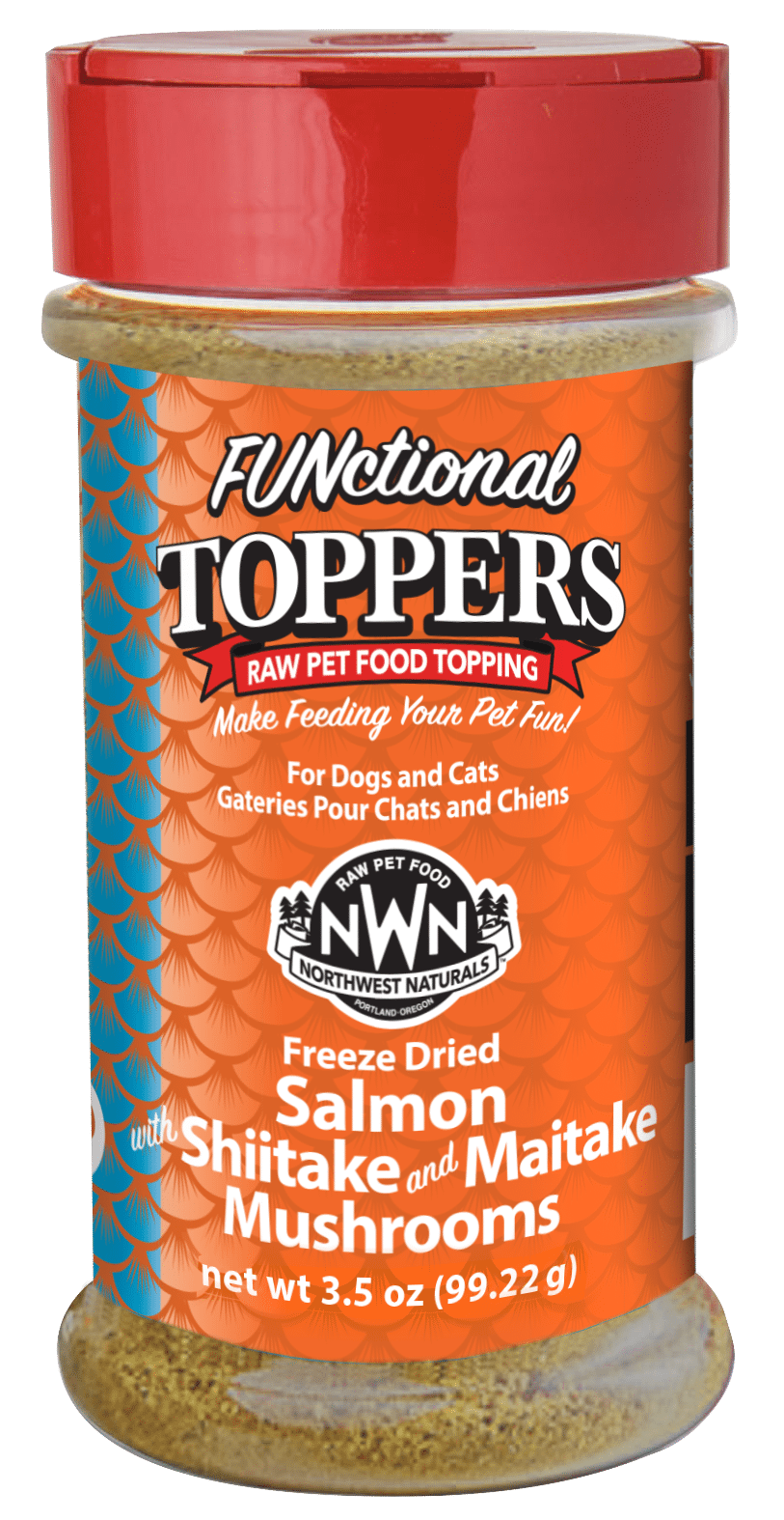Northwest Naturals Functional Toppers Salmon w/ Mushrooms, 99-g