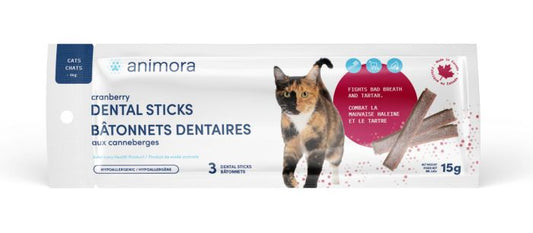 Animora Cranberry Dental Sticks For Cat - 15-g - 3-pk