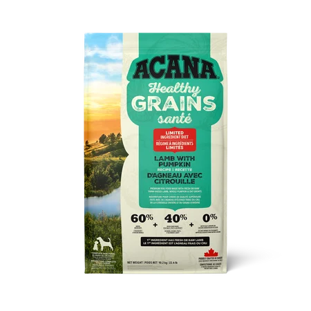 ACANA Healthy Grains Lamb with Pumpkin Recipe Dry Dog Food 1.8-kg bag