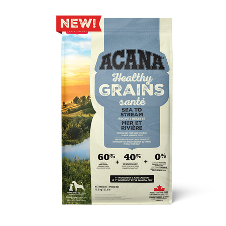 ACANA Healthy Grains Adult Sea & Stream Dry Dog Food, 10.2g