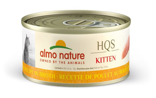 Almo Nature HQS Natural Kitten Food - Chicken Recipe In Broth, 70g