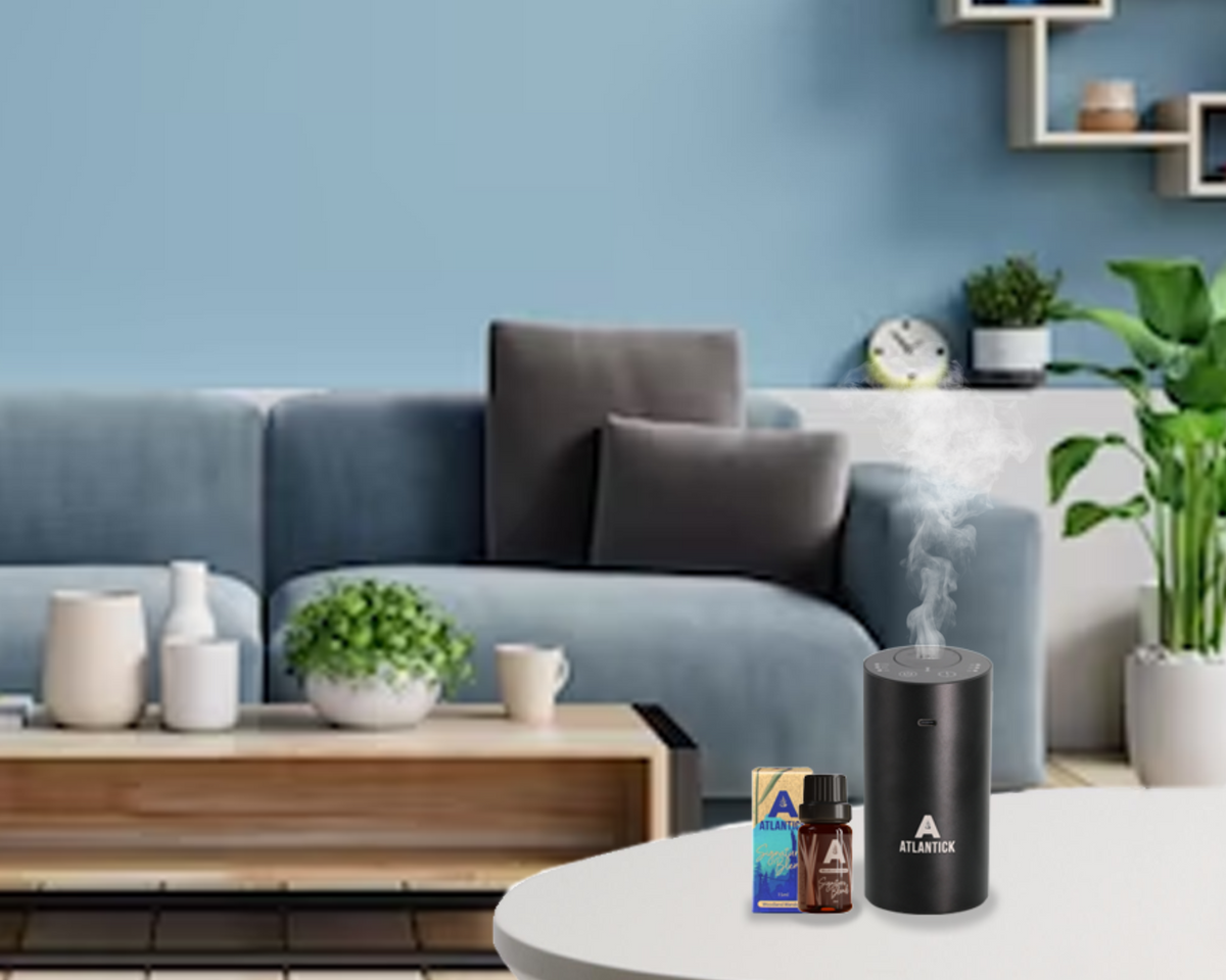 AtlanTick Portable Air Infuser – Waterless Ultrasonic Essential Oil Diffuser