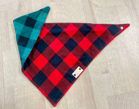 NPS - DR - Bandana - Large - Buffalo Plaid Rev.