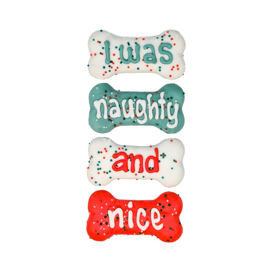 BOSCO AND ROXY'S I Was Naughty And Nice Dog Cookies, 4 Pack (4.23-oz)