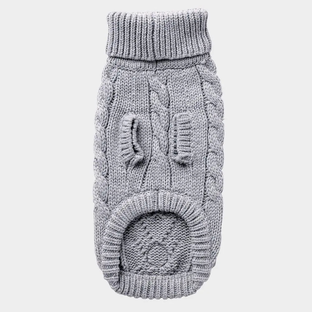 Gf Pet - Chalet Sweater - Grey - Large - Dog