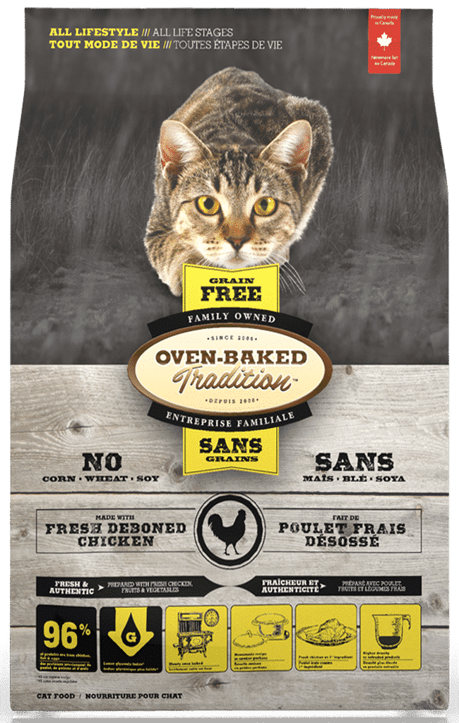 Oven-Baked Tradition Grain Free Chicken Dry Cat Food, 350-g