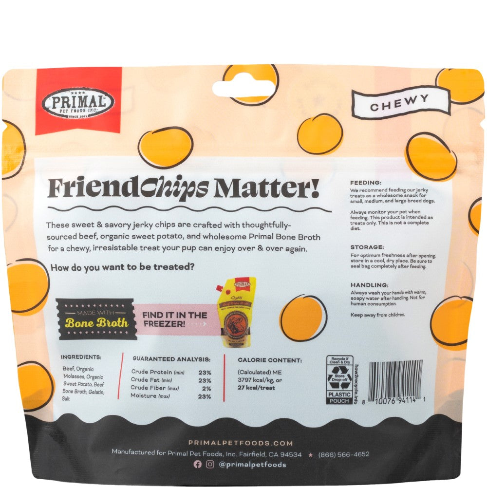 Primal FriendChips Matter Beef with Dog Treats, 4-oz (Size: 4-oz)