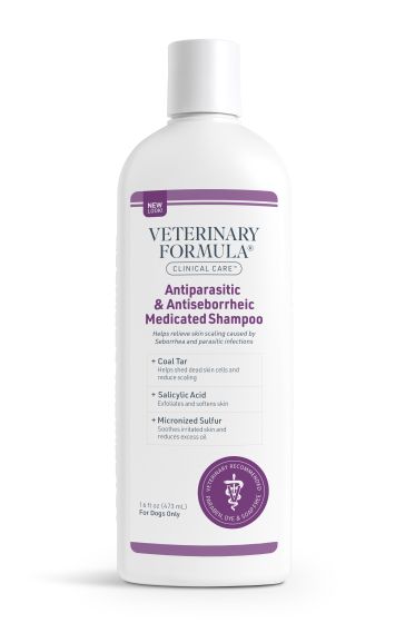 SynergyLabs Veterinary Formula Clinical Care Antiparasitic & Antiseborrheic Shampoo, 16-oz bottle (Size: 16-oz bottle)