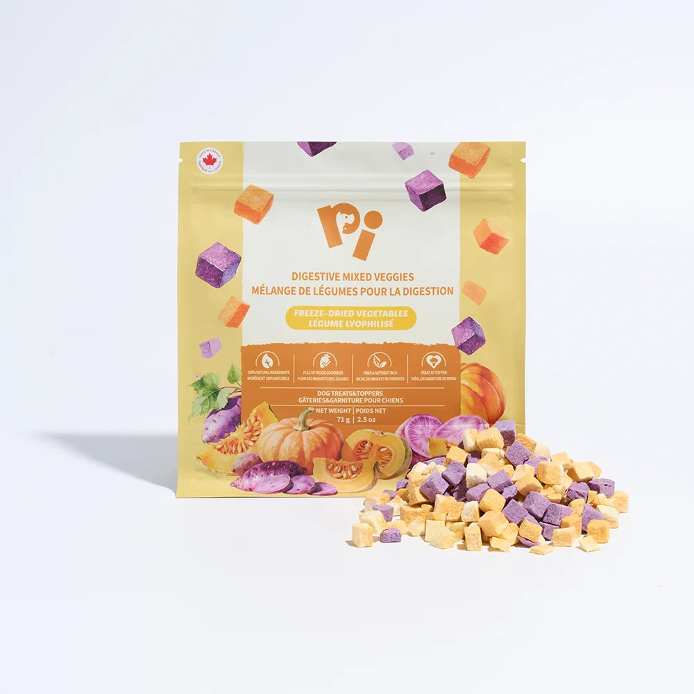 PI Pet Food Digestive Mixed Veggies Freeze-Dried Meal Topper 71-g Port Hope Ontario