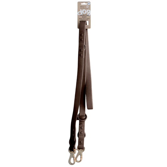 Dexypaws - Hands Free Waterproof Dog Leash - 6 Feet - Espresso