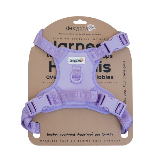 Dexypaws No-Pull Dog Harness, Lilac Medium Dog